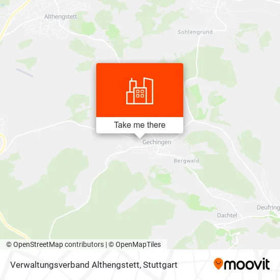 Карта Verwaltungsverband Althengstett
