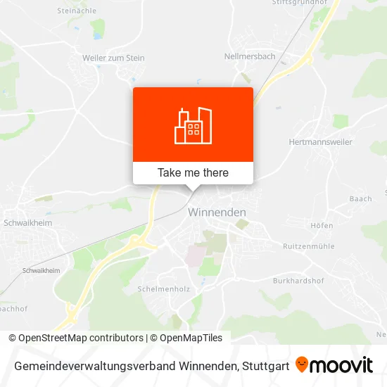 Карта Gemeindeverwaltungsverband Winnenden