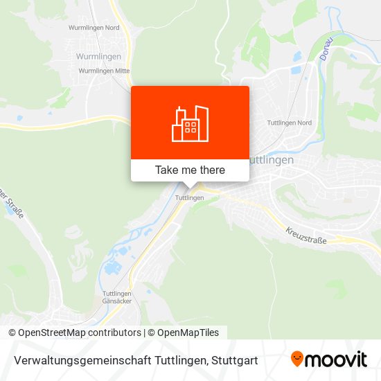Verwaltungsgemeinschaft Tuttlingen map