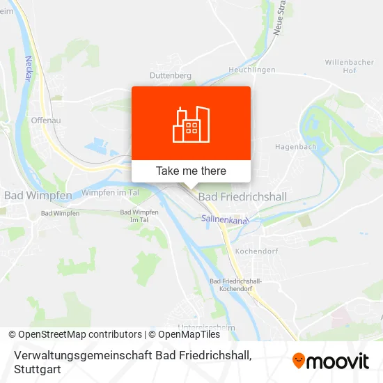 Карта Verwaltungsgemeinschaft Bad Friedrichshall
