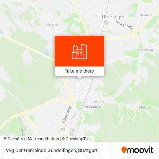 Карта Vvg Der Gemeinde Gundelfingen