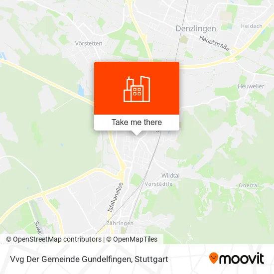 Карта Vvg Der Gemeinde Gundelfingen
