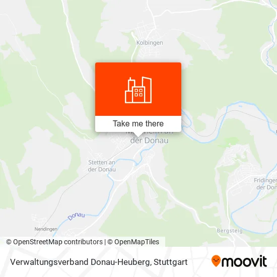 Карта Verwaltungsverband Donau-Heuberg