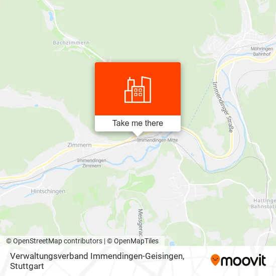 Карта Verwaltungsverband Immendingen-Geisingen