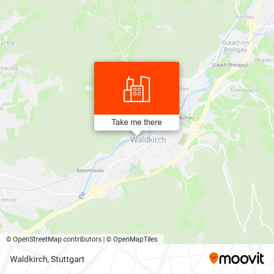 Waldkirch map