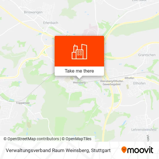 Карта Verwaltungsverband Raum Weinsberg