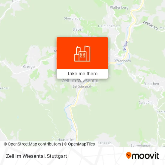 Карта Zell Im Wiesental