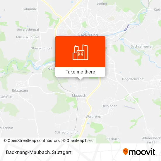 Backnang-Maubach map