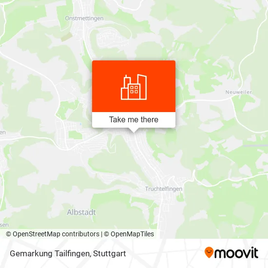 Карта Gemarkung Tailfingen