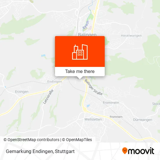 Карта Gemarkung Endingen