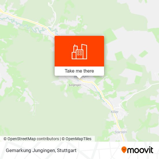 Карта Gemarkung Jungingen