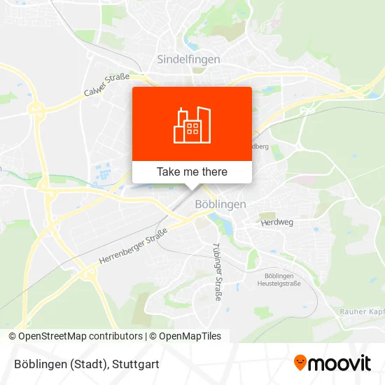 Карта Böblingen (Stadt)