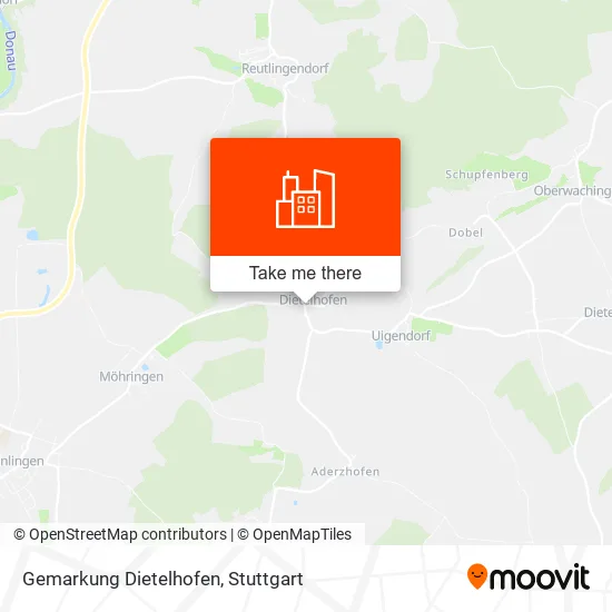 Карта Gemarkung Dietelhofen