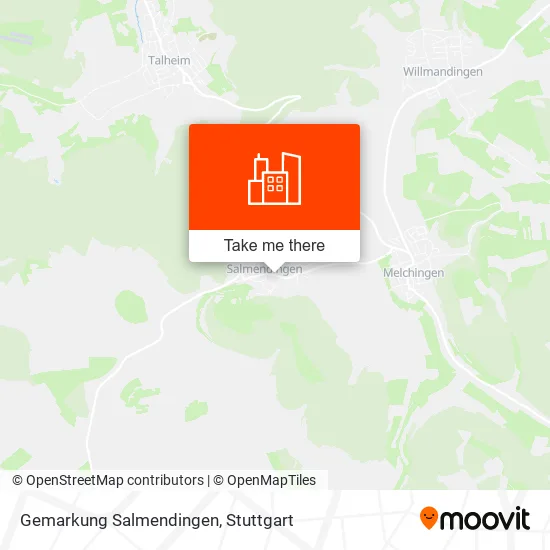 Карта Gemarkung Salmendingen