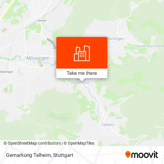 Карта Gemarkung Talheim