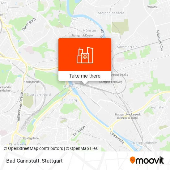 Bad Cannstatt map