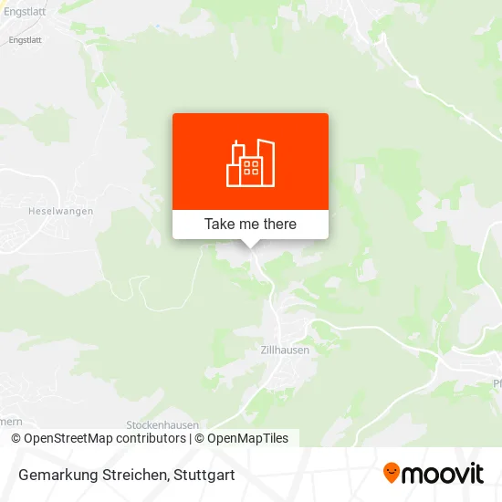 Gemarkung Streichen map