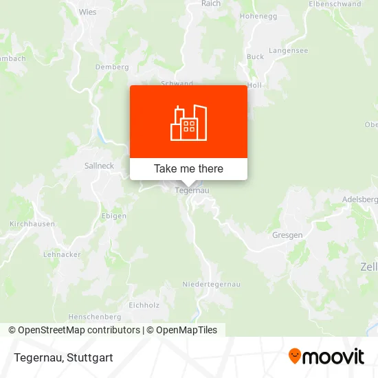 Карта Tegernau