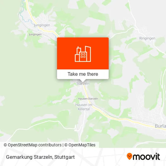 Карта Gemarkung Starzeln