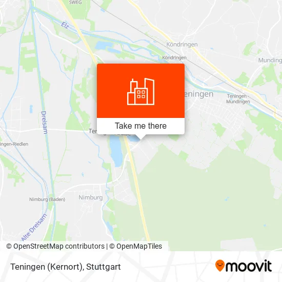 Карта Teningen (Kernort)