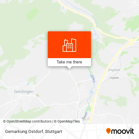 Карта Gemarkung Ostdorf