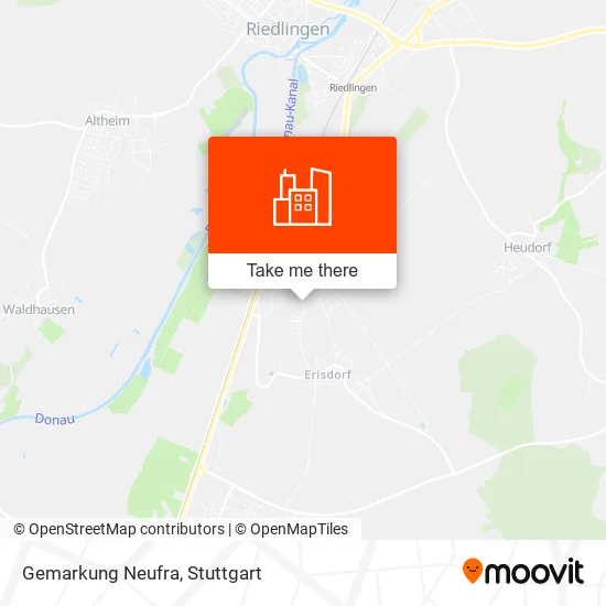 Карта Gemarkung Neufra