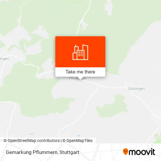 Карта Gemarkung Pflummern