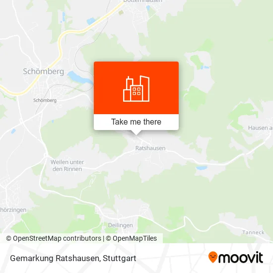 Карта Gemarkung Ratshausen