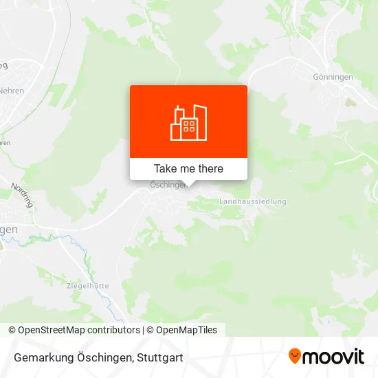 Карта Gemarkung Öschingen