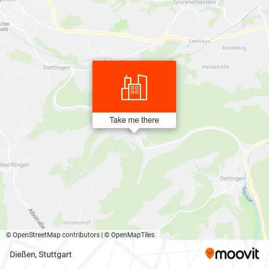 Dießen map