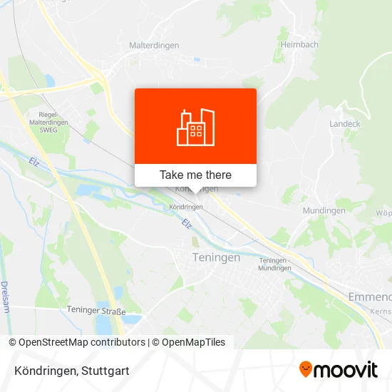 Карта Köndringen