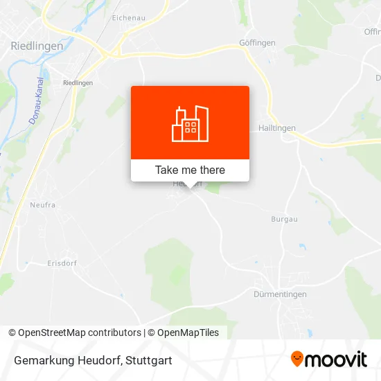 Карта Gemarkung Heudorf