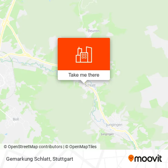 Карта Gemarkung Schlatt