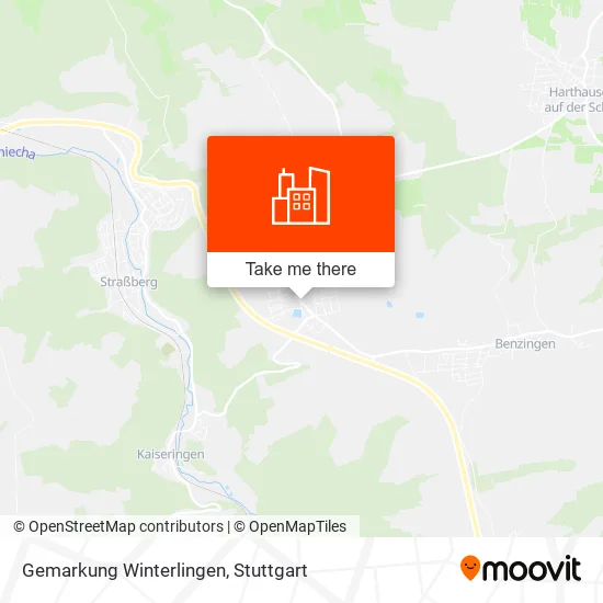 Карта Gemarkung Winterlingen