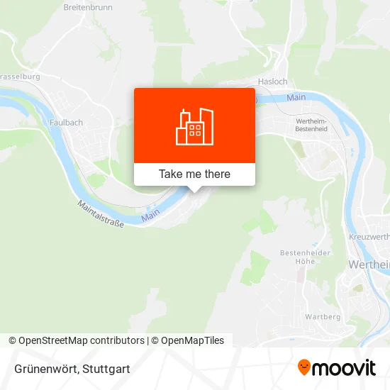 Карта Grünenwört