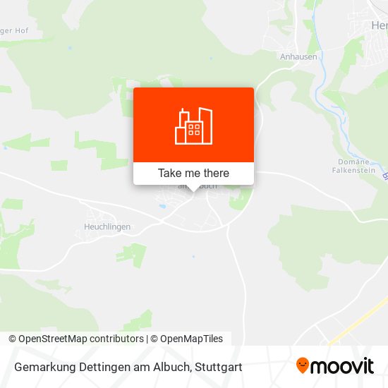 Карта Gemarkung Dettingen am Albuch