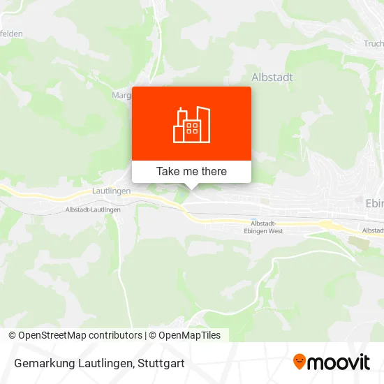 Карта Gemarkung Lautlingen