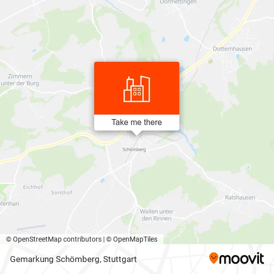 Карта Gemarkung Schömberg