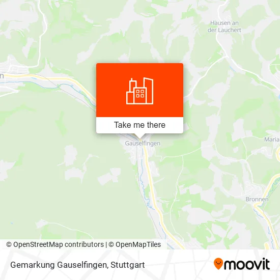 Карта Gemarkung Gauselfingen