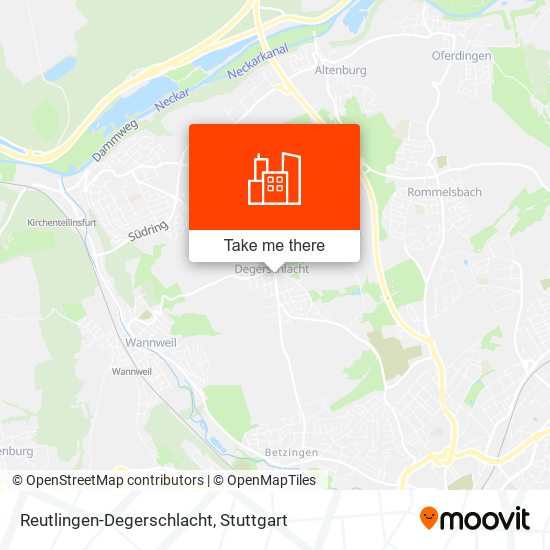 Карта Reutlingen-Degerschlacht