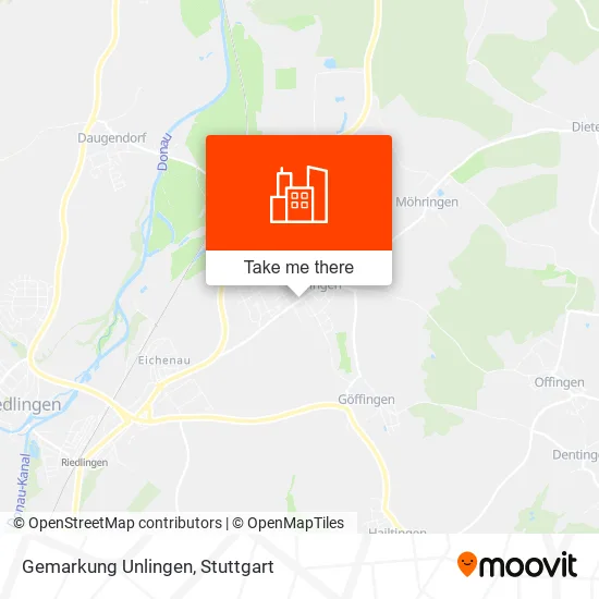 Карта Gemarkung Unlingen
