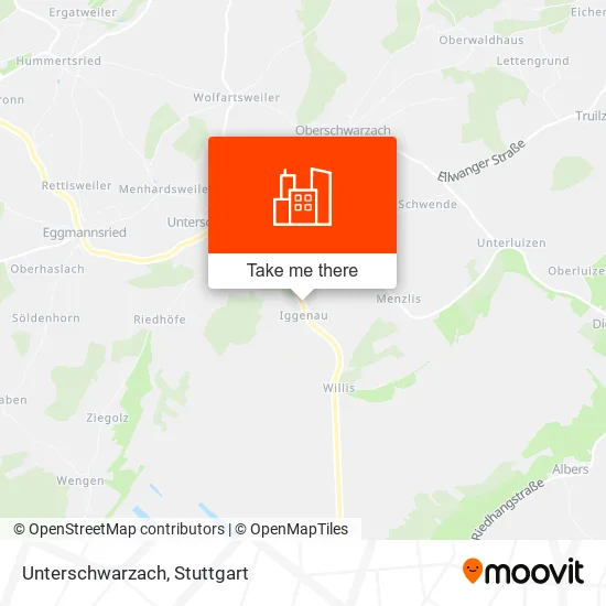 Карта Unterschwarzach