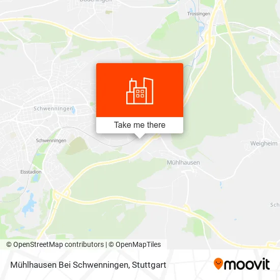 Карта Mühlhausen Bei Schwenningen