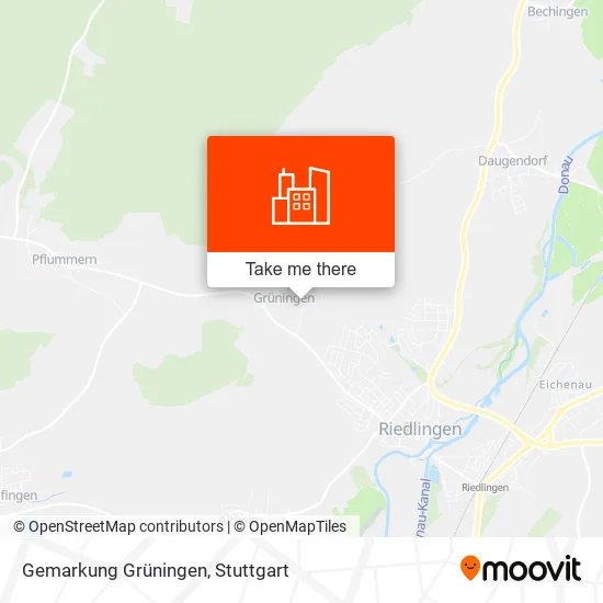 Карта Gemarkung Grüningen
