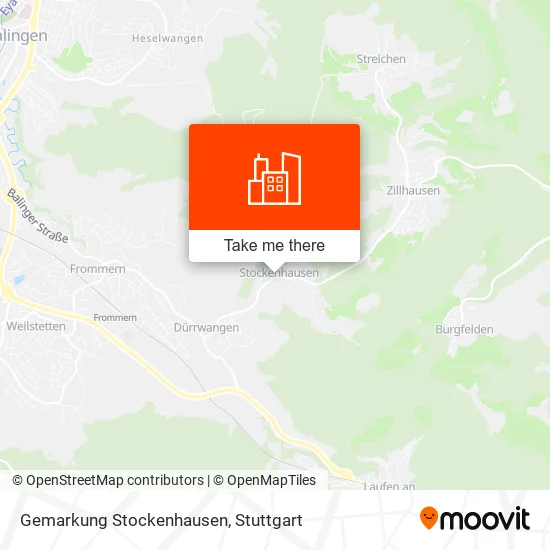 Карта Gemarkung Stockenhausen