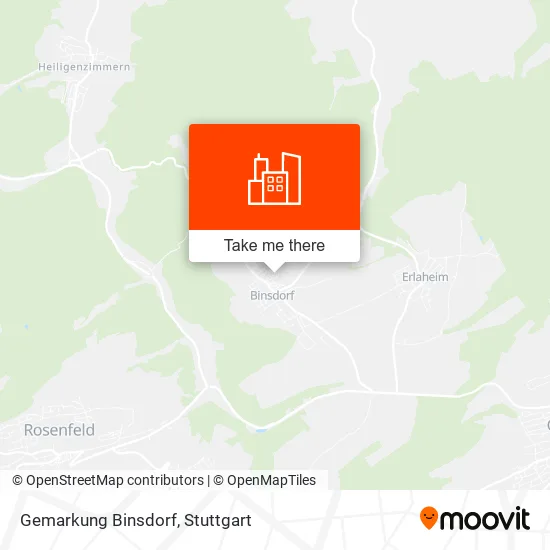 Карта Gemarkung Binsdorf