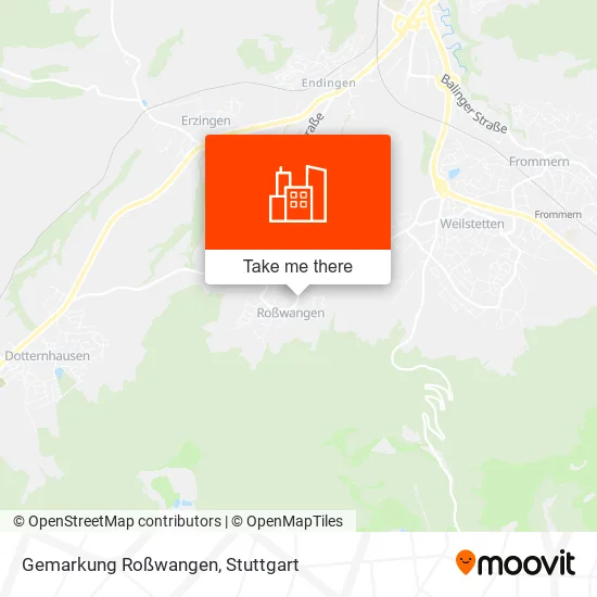 Карта Gemarkung Roßwangen