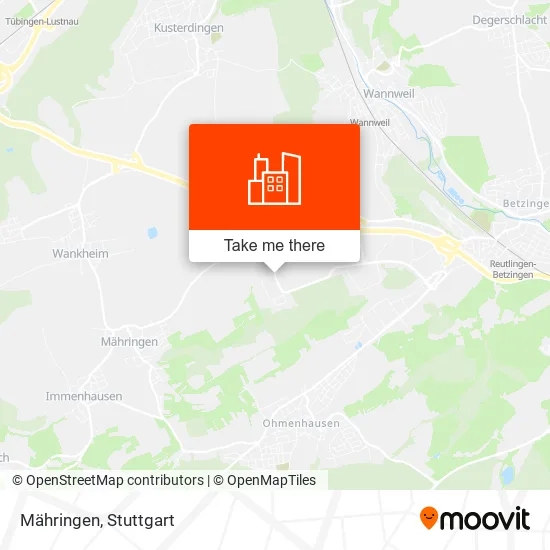 Mähringen map