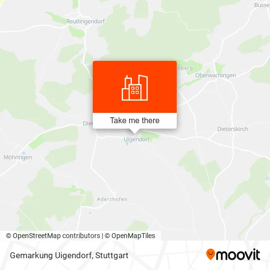 Карта Gemarkung Uigendorf
