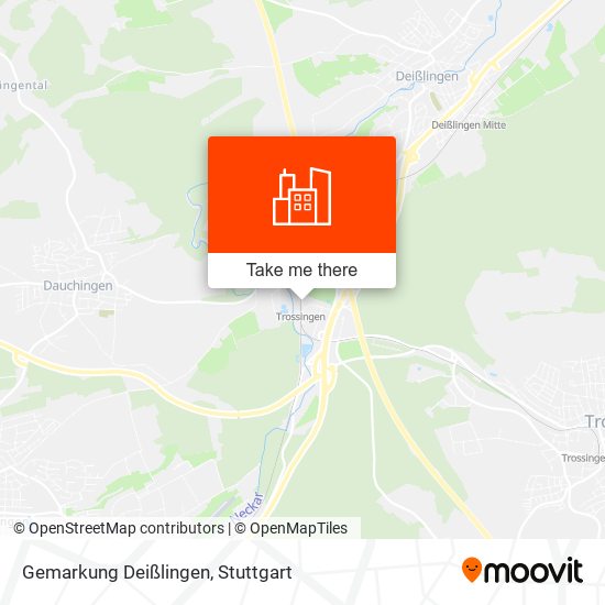 Карта Gemarkung Deißlingen